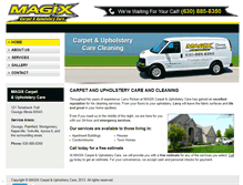 Tablet Screenshot of magixclean.com